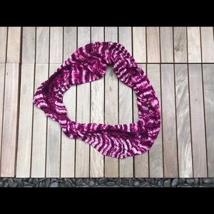 CALVIN KLEIN | Pink Tie Dye Infinity Scarf